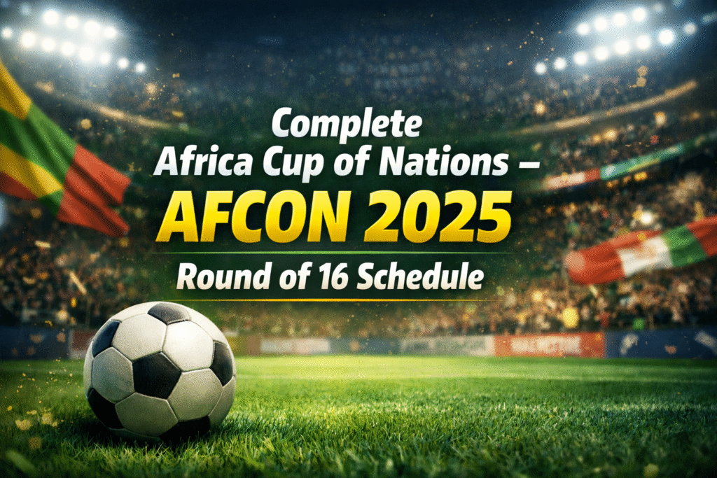 AFCON 2025 Round of 16 Schedule