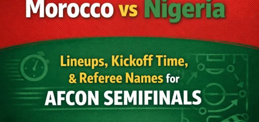 Morocco vs Nigeria Lineups, Kickoff Time, & Referee Names for AFCON Semifinals