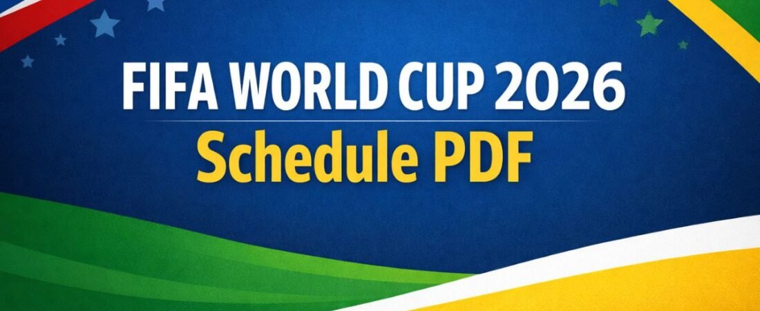 FIFA World Cup 2026 Schedule PDF
