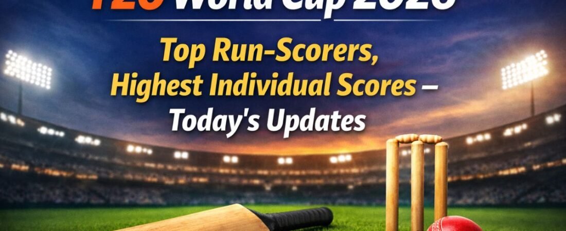 T20 World Cup 2026 Top Run-Scorers, & Highest Individual Scores – Today’s Updates