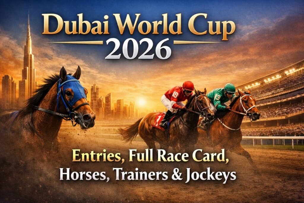 Dubai World Cup 2026 Entries, Full Race Card, Horses, Trainers & Jockeys