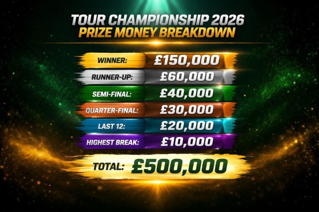 Tour Championship 2026 Prize Money Breakdown