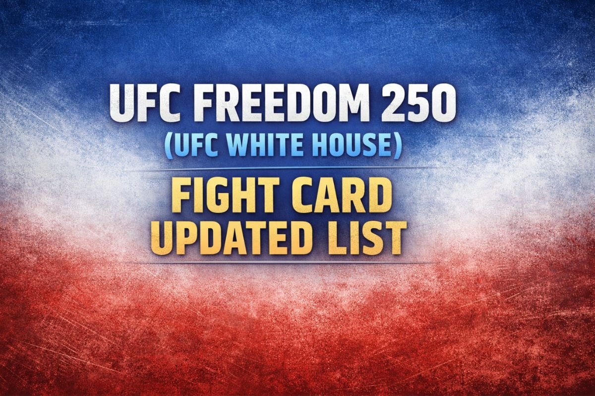 UFC Freedom 250 (UFC White House) Fight Card Updated List