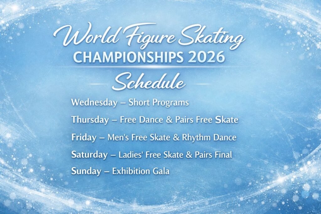 World Figure Skating Championships 2026 Schedule