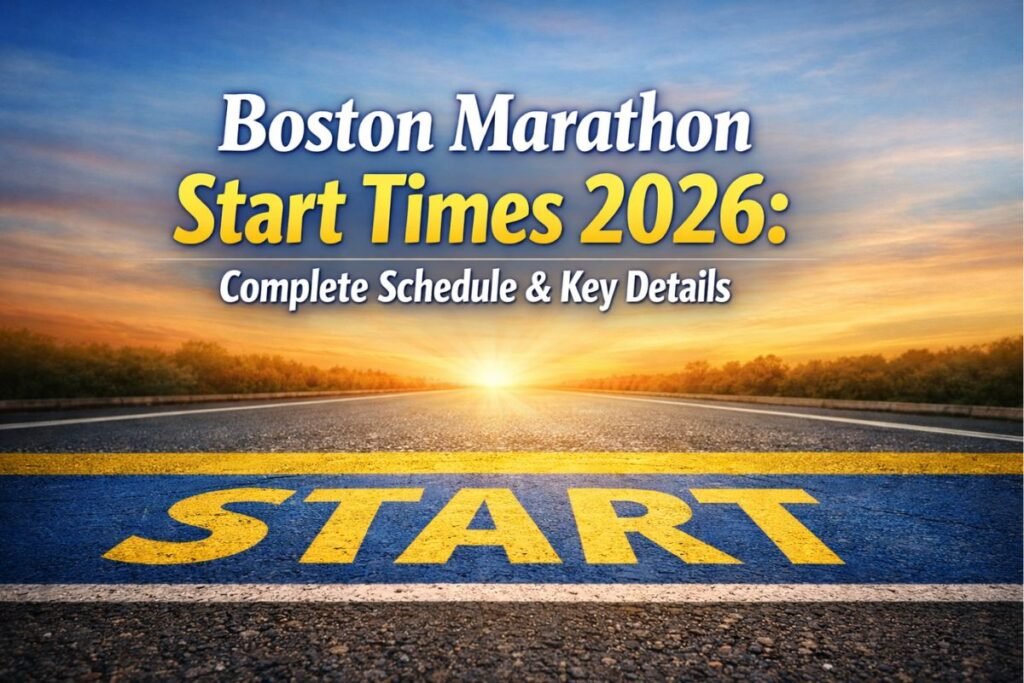 Boston Marathon Start Times 2026
