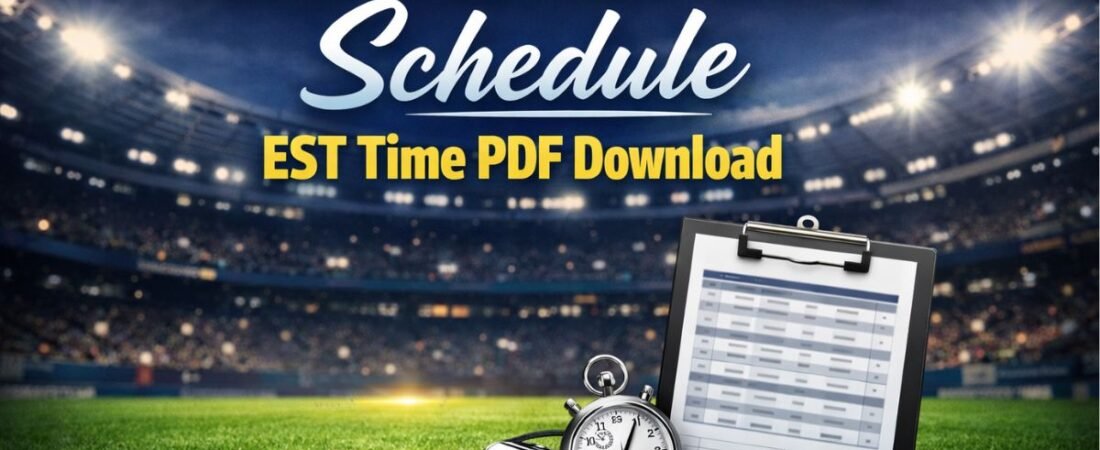 FIFA World Cup 2026 Schedule EST Time PDF Download