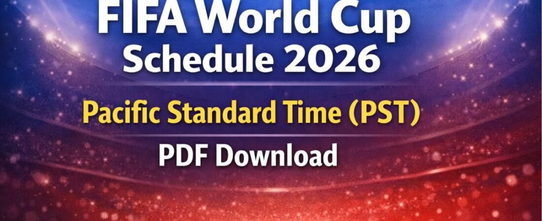 FIFA World Cup Schedule 2026 Pacific Standard Time (PST) PDF Download