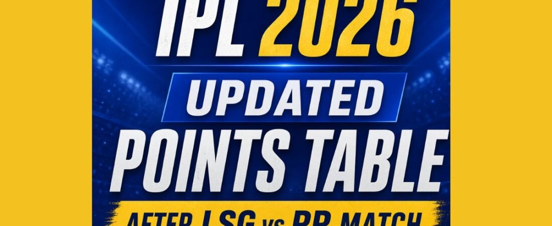 IPL 2026 Updated Points Table After LSG vs RR Match