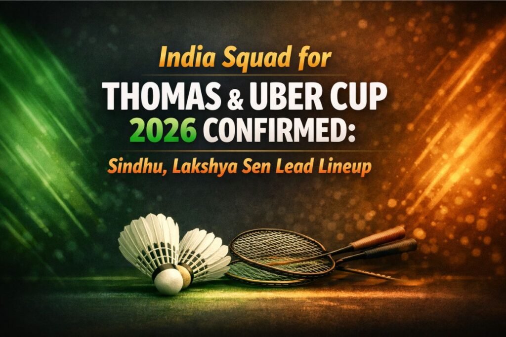 India Squad for Thomas & Uber Cup 2026