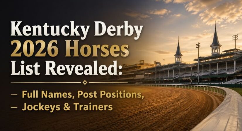 Kentucky Derby 2026 Horses List Revealed: Full Names, Post Positions, Jockeys & Trainers