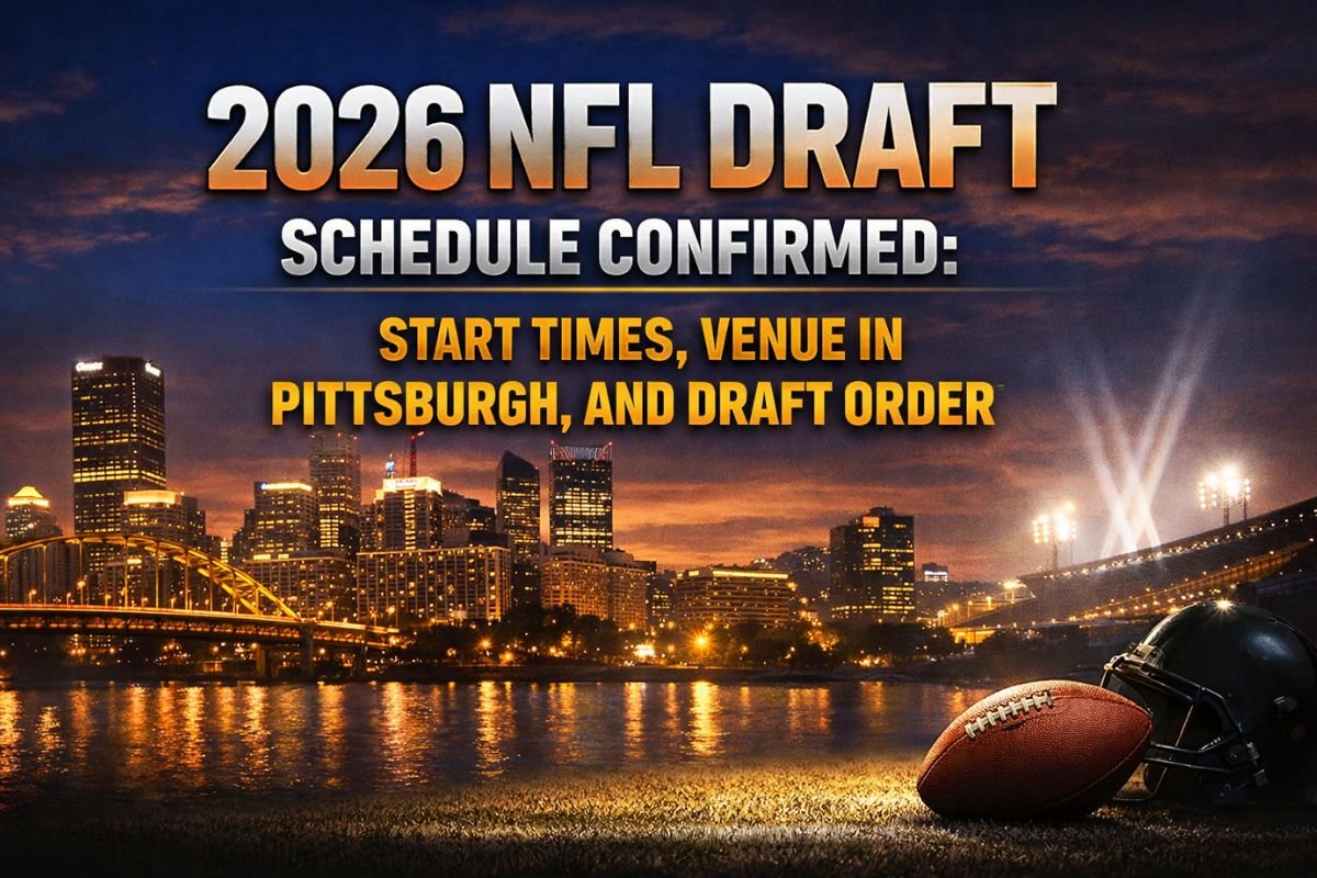 2026 NFL Draft Schedule Confirmed: Start Times, Venue in Pittsburgh, and Draft Order