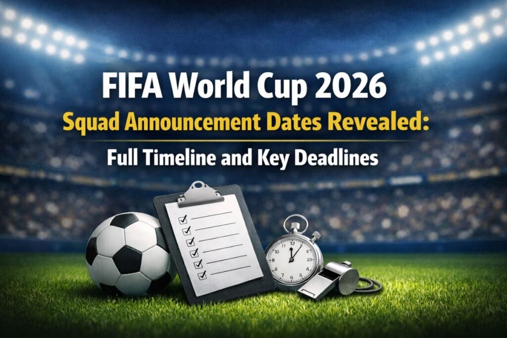 FIFA World Cup 2026 Squad Announcement Dates