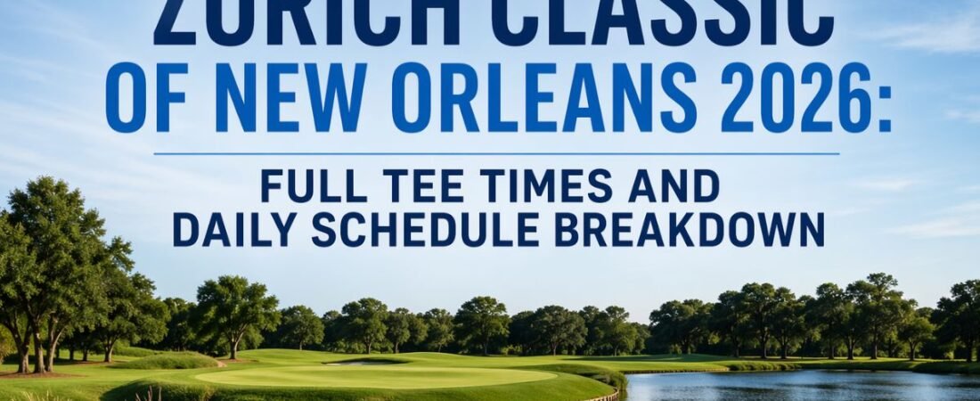 Zurich Classic of New Orleans 2026 Full Tee Times, and Daily Schedule Breakdown