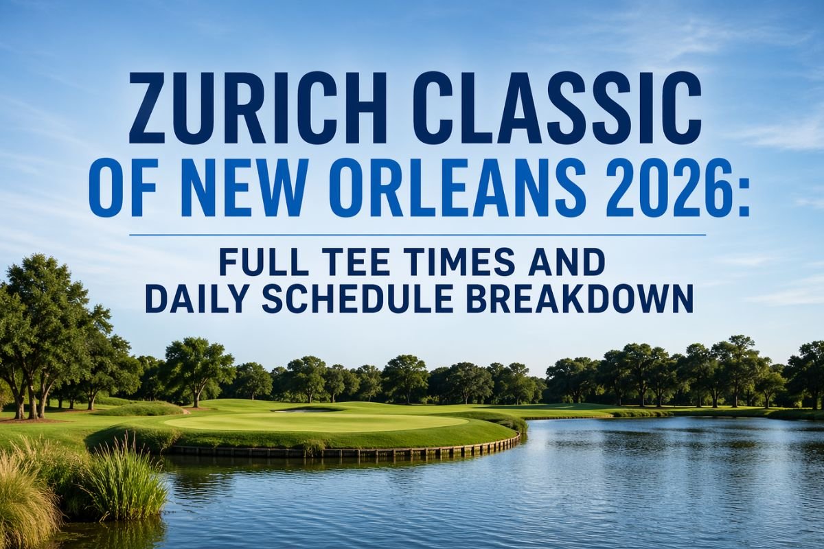 Zurich Classic of New Orleans 2026 Full Tee Times, and Daily Schedule Breakdown