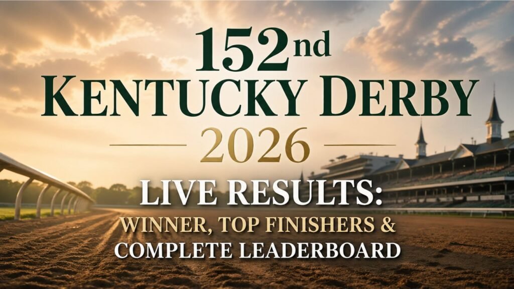 152nd Kentucky Derby 2026 Live Results: Winner, Top Finishers & Complete Leaderboard
