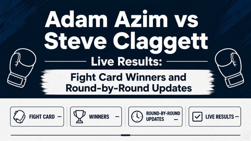 Adam Azim vs Steve Claggett Live Results: Fight Card Winners and Round-by-Round Updates