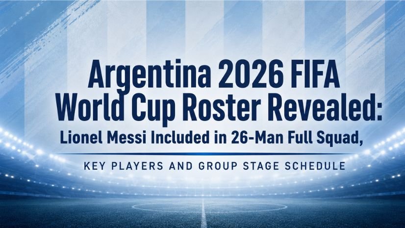 Argentina 2026 FIFA World Cup Full Squad: Lionel Messi Included in 26-Man Full Roster, Lineups and Group Stage Schedule