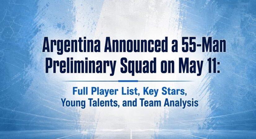 Argentina Announced a 55-Man Preliminary Squad: Full Player List, Key Stars, Young Talents, and Team Analysis