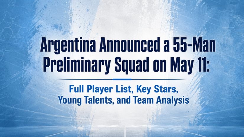 Argentina Announced a 55-Man Preliminary Squad: Full Player List, Key Stars, Young Talents, and Team Analysis