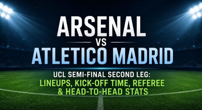 Arsenal vs Atletico Madrid UCL Semi-Final Second Leg: Lineups, Kick-Off Time, Referee & Head-to-Head Stats