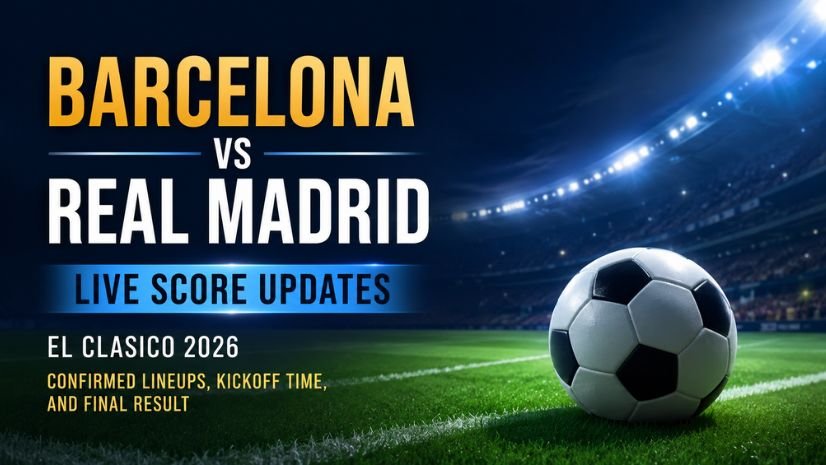 Barcelona vs Real Madrid Live Score Updates: El Clasico 2026 Confirmed Lineups, Kickoff Time, and Final Result