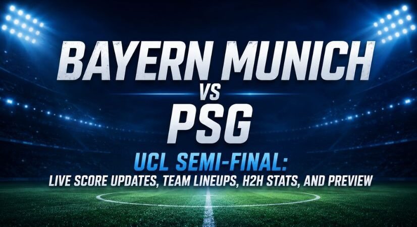 Bayern Munich vs PSG UCL Semi-Final: Live Score Updates, Team Lineups, H2H Stats, and Preview