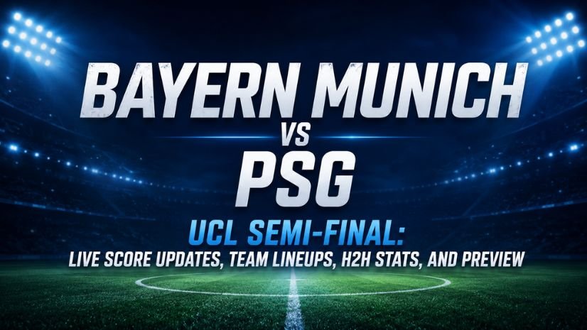 Bayern Munich vs PSG UCL Semi-Final: Live Score Updates, Team Lineups, H2H Stats, and Preview