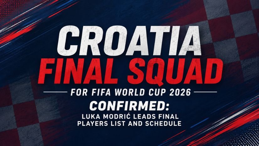 Croatia Final Squad for FIFA World Cup 2026 Confirmed Luka Modrić Leads Final Players List and Schedule