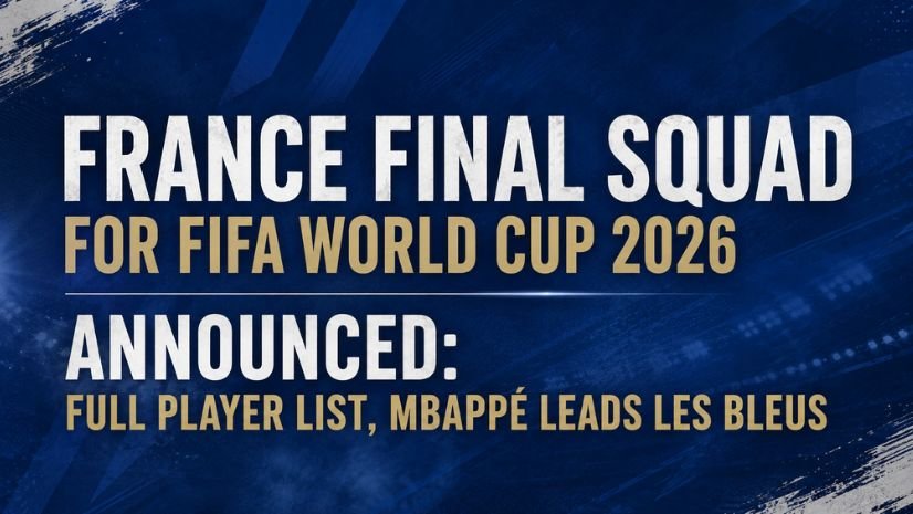 France Final Squad for FIFA World Cup 2026 Announced: Full Player List, Mbappé Leads Les Bleus