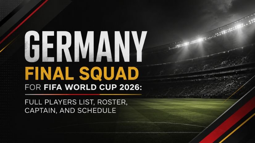Germany Final Squad for FIFA World Cup 2026 Full Players List, Roster, Captain, and Schedule