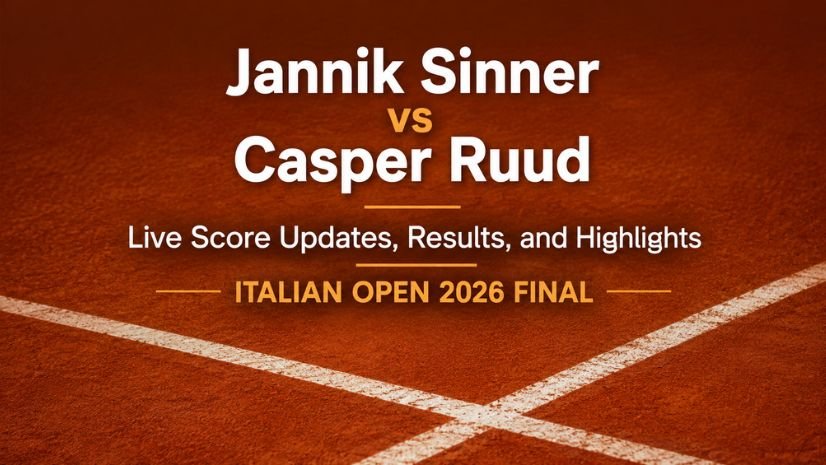 Jannik Sinner vs Casper Ruud Live Score Updates, Results, and Highlights – Italian Open 2026 Final