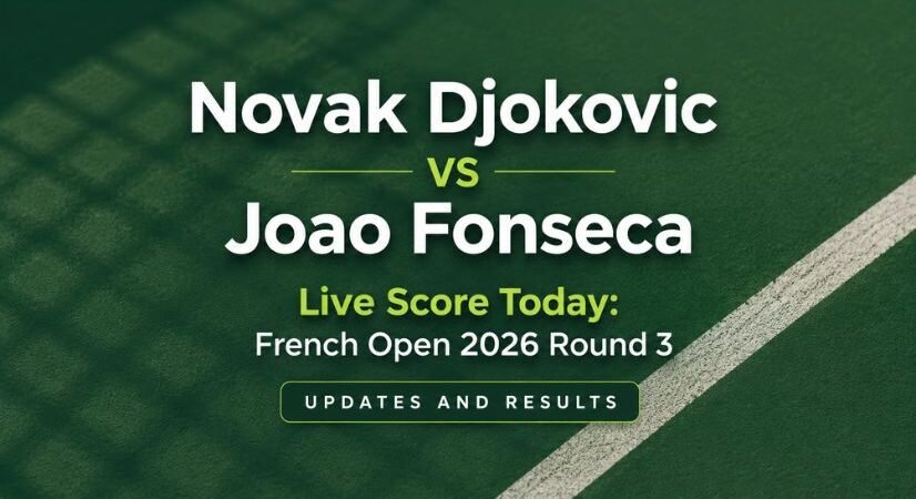 Novak Djokovic vs Joao Fonseca Live Score Today: French Open 2026 Round 3 Updates and Results