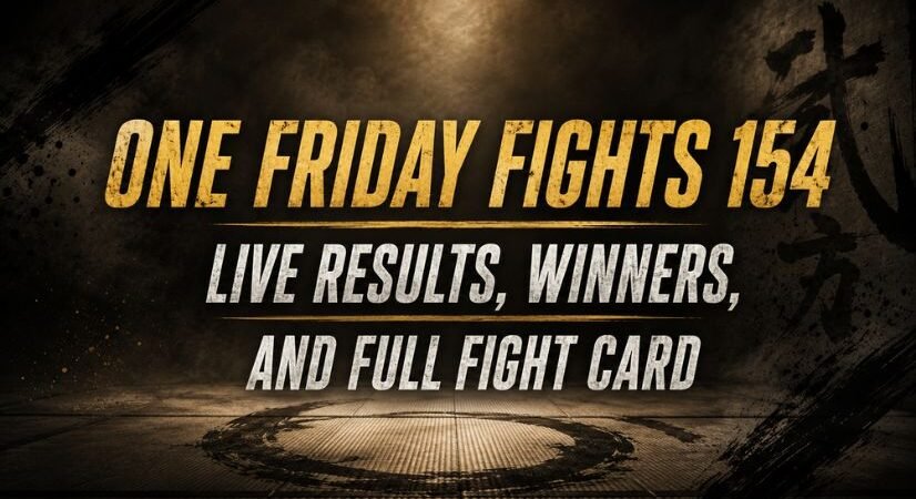 ONE Friday Fights 154 Live Results, Winners, and Fight Card