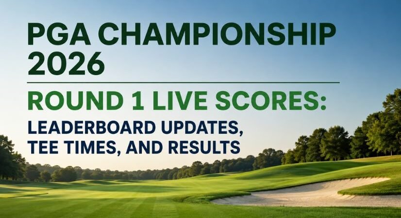 PGA Championship 2026 Round 1 Live scores: leaderboard Updates, Tee Times, and Results
