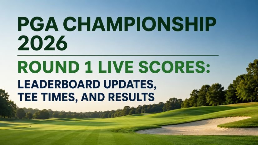 PGA Championship 2026 Round 1 Live scores: leaderboard Updates, Tee Times, and Results