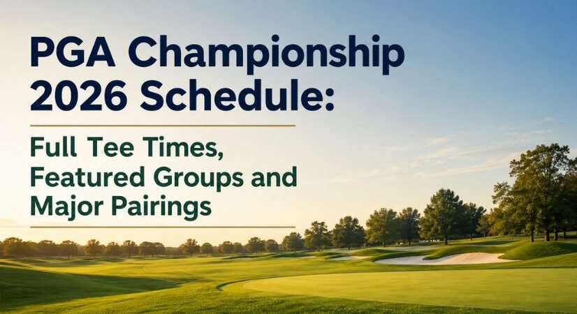 PGA Championship Golf 2026 Schedule: Full Tee Times, Featured Groups and Major Pairings