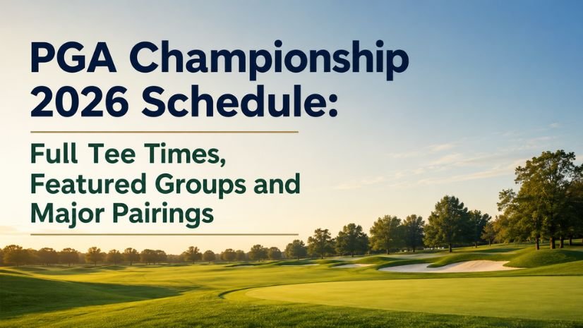 PGA Championship 2026 Schedule: Full Tee Times, Featured Groups and Major Pairings