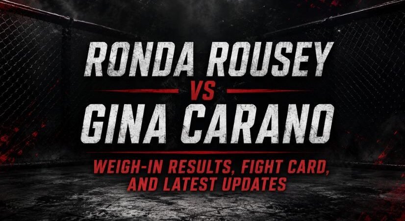 Ronda Rousey vs Gina Carano Weigh-In Results Today: Official Weights, Fight Card, and Latest Updates