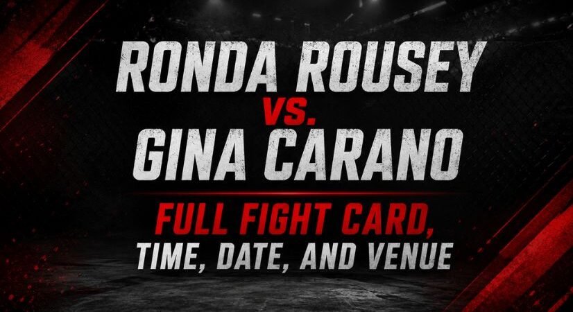 Ronda Rousey vs. Gina Carano: Full Fight Card, Main Event Time, Date, and Venue