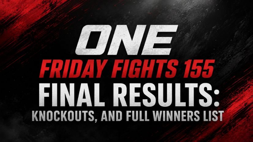 ONE Friday Fights 155 Final Results: Knockouts, And Full Winners List