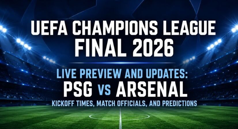 UEFA Champions League Final 2026  Live Preview and Updates: PSG vs Arsenal Kickoff Times, Lineups, Match Officials, and Predictions