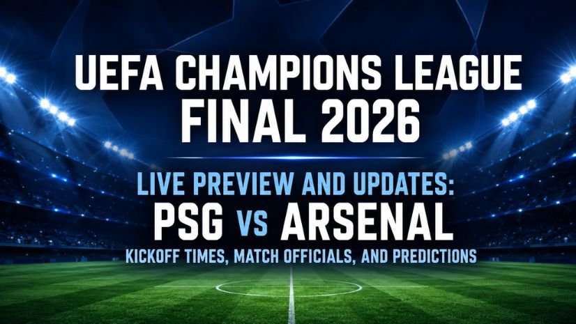 UEFA Champions League Final 2026  Live Preview and Updates: PSG vs Arsenal Kickoff Times, Match Officials, and Predictions