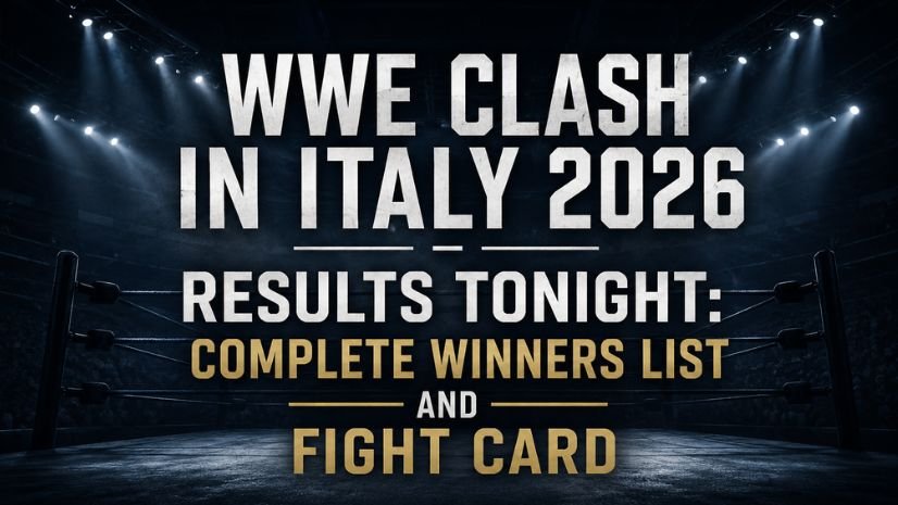 WWE Clash In Italy 2026 Results Tonight: Complete Winners List and Fight Card