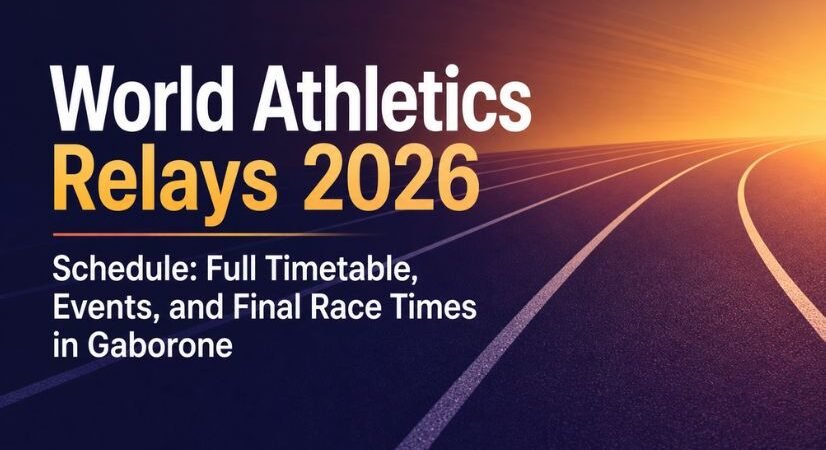 World Athletics Relays 2026 Schedule: Full Timetable, Events, and Final Race Times in Gaborone
