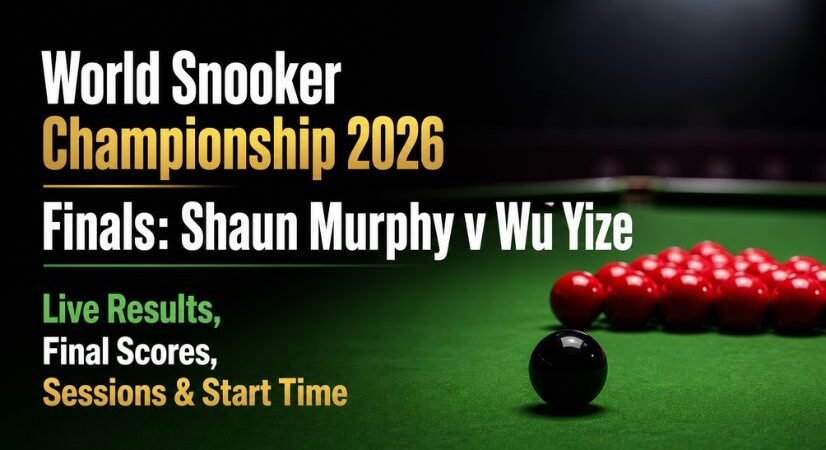 World Snooker Championship 2026 Finals: Shaun Murphy v Wu Yize Live Results, Final Scores, Sessions & Start Time