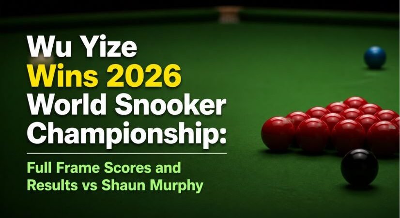 Wu Yize Wins 2026 World Snooker Championship: Full Frame Scores and Results vs Shaun Murphy