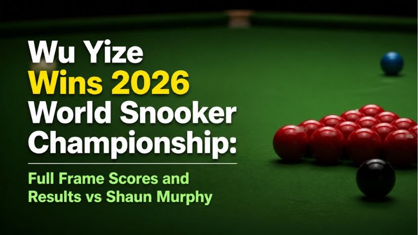 Wu Yize Wins 2026 World Snooker Championship: Full Frame Scores and Results vs Shaun Murphy