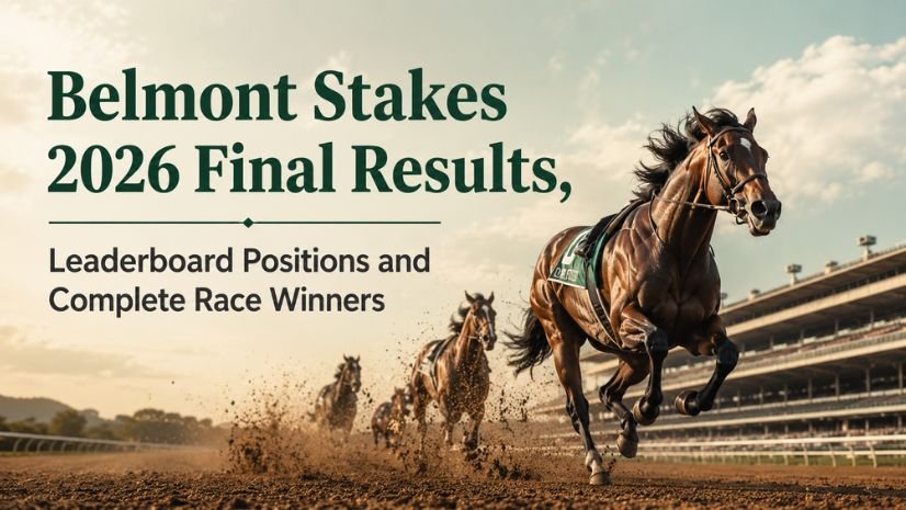 Belmont Stakes 2026 Final Results: Golden Tempo Wins, Leaderboard Positions, Full Order of Finish and Race Winners