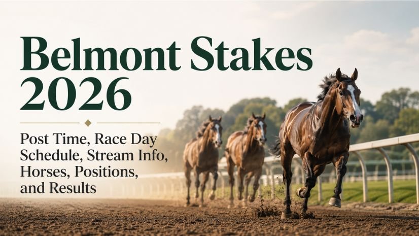 Belmont Stakes 2026 Post Time, Race Day Schedule, Stream Info, Horses, Positions, and Results