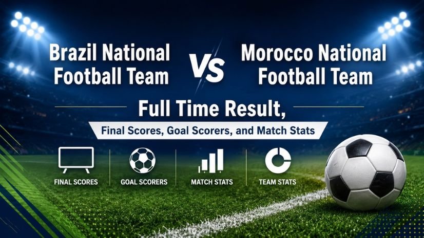 Brazil National Football Team vs Morocco National Football Team Full Time Result, Final Scores, Goal Scorers, and Match Stats